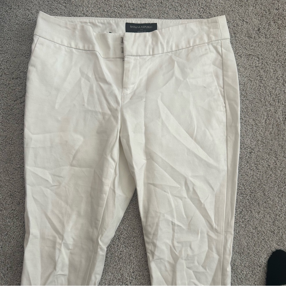 Banana Republic Cream Trousers